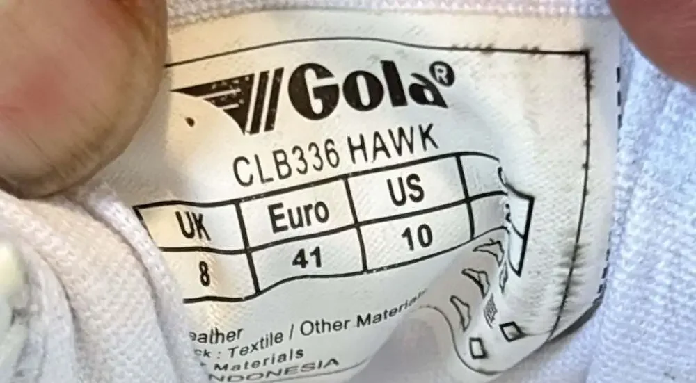 Gola‎ Hawk CLB336 Sneakers in White/Lavender/Gold